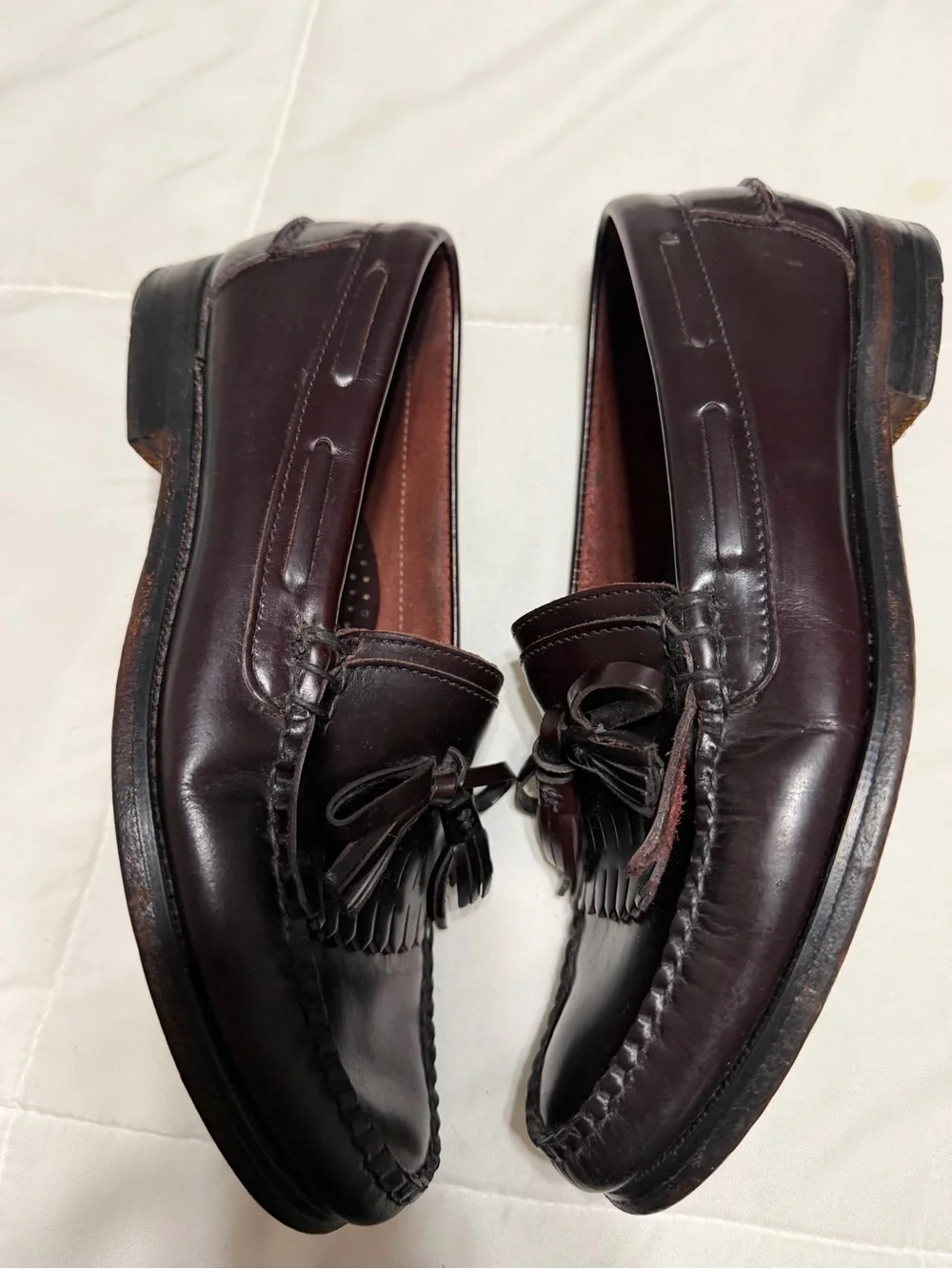 Sebago Men’s Tassel Kiltie Loafers in Dark Burandy